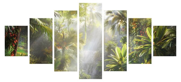 Obraz - Tropický deštný prales (210x100 cm)