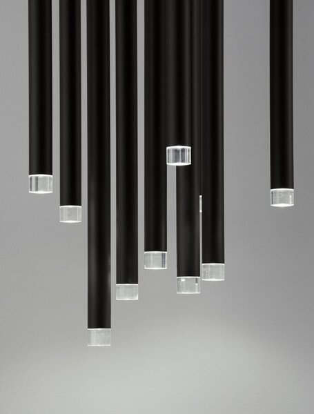 Moderní lustr Dandia 40 černé – LED