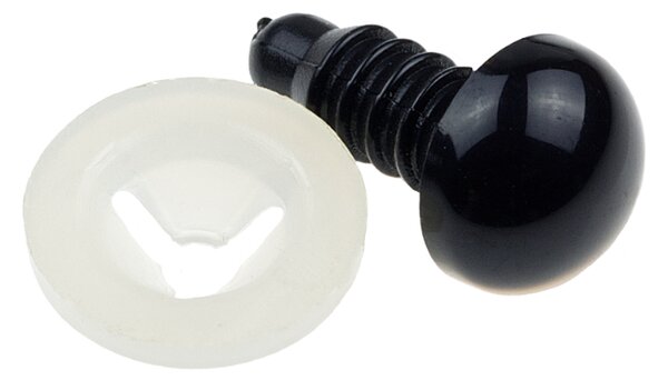 BELLATEX Očička nebo čumáček Černá průměr 12 mm - 10ks