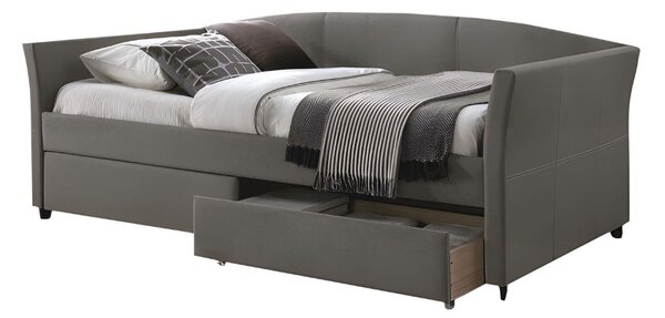 Čalouněná postel LANTA, 90x200, šedá