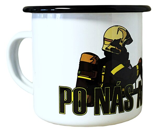 Smaltovaný plecháček po nás ani dým Objem: 330 ml