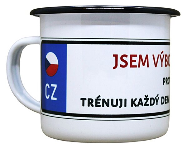 Vtipný plecháček s potiskem výborný řidič, 330 ml