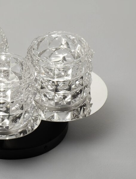 Designové stropní svítidlo Lawan 36 Chrome – Šedá