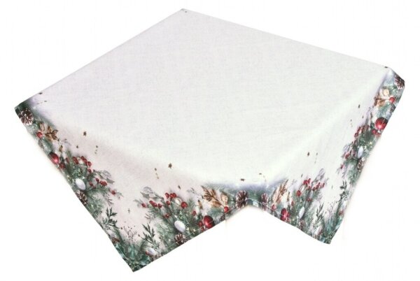 Forbyt Vánoční ubrus Cesmína CYH6024GC 85x85 cm