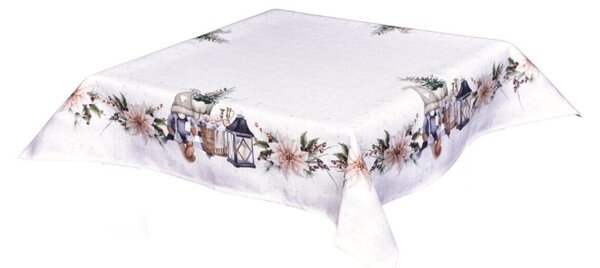 Forbyt Vánoční ubrus Skřítek s lucernou CYH6060C 85x85 cm