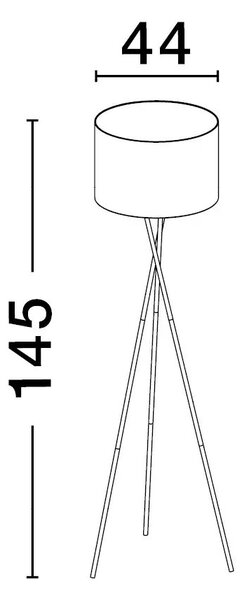 Retro stojací lampa Retro – E27