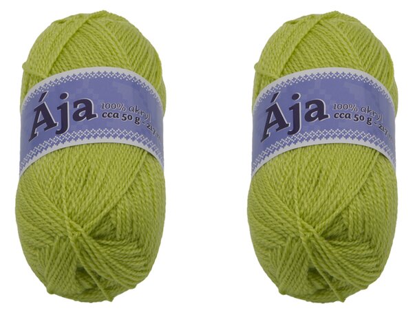BELLATEX SET 2ks - Příze ÁJA Zelená 50g / 217 m