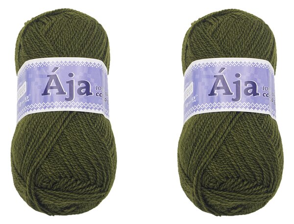 BELLATEX SET 2ks - Příze ÁJA Zelená 50g / 217 m