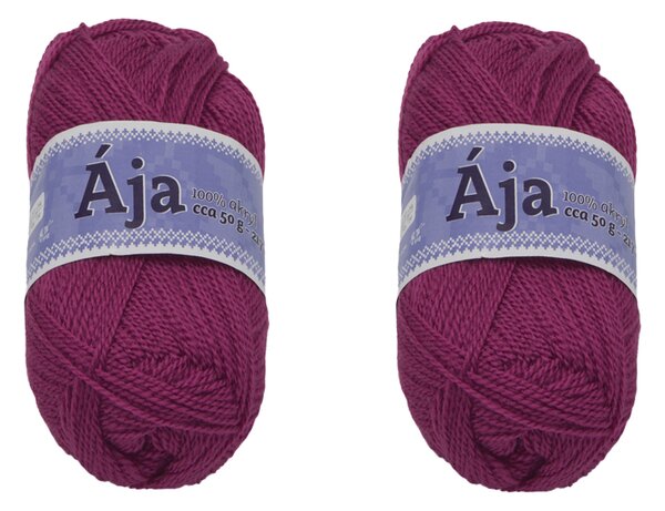 BELLATEX SET 2ks - Příze ÁJA Burgundy 50g / 217 m