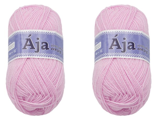 BELLATEX SET 2ks - Příze ÁJA Růžová 50g / 217 m
