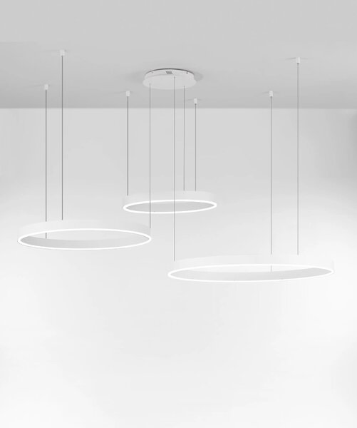 LED lustr Motif bílá