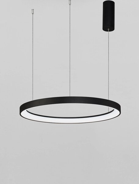 Moderní LED lustr Pertino 58 2700K černé – Černá