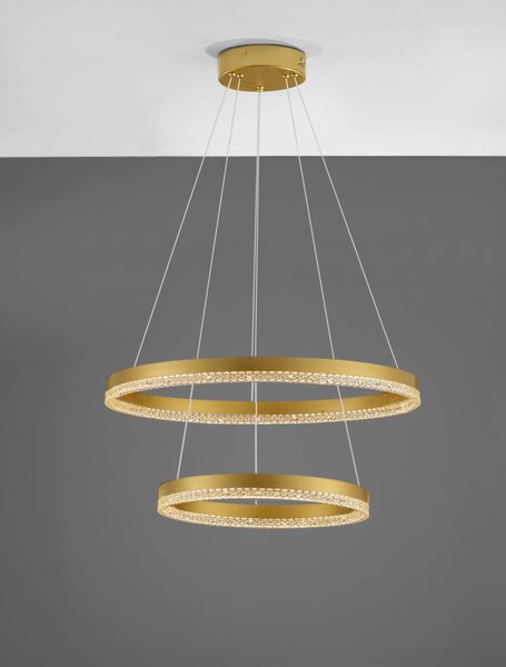 LED lustr Adria 2 zlaté – Zlatá