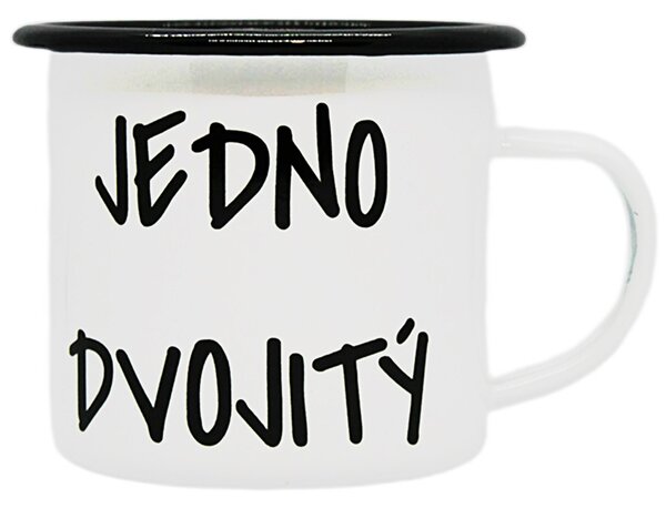 Plecháček s potiskem Jedno dvojitý Objem: 330 ml