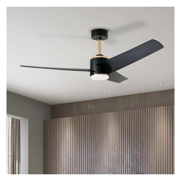 Immax NEO 07280L -LED Stm. str. ventilátor BEAUTY 18W/230V černá Wi-Fi Tuya + DO