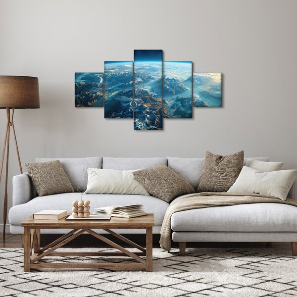 Obraz - Pohled z vesmíru (125x70 cm)