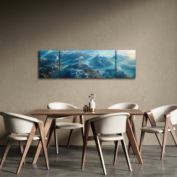 Obraz - Pohled z vesmíru (170x50 cm)
