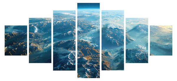 Obraz - Pohled z vesmíru (210x100 cm)