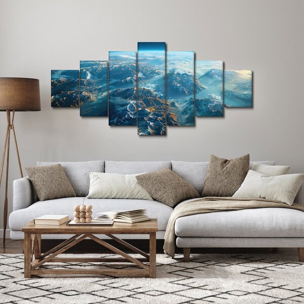 Obraz - Pohled z vesmíru (210x100 cm)