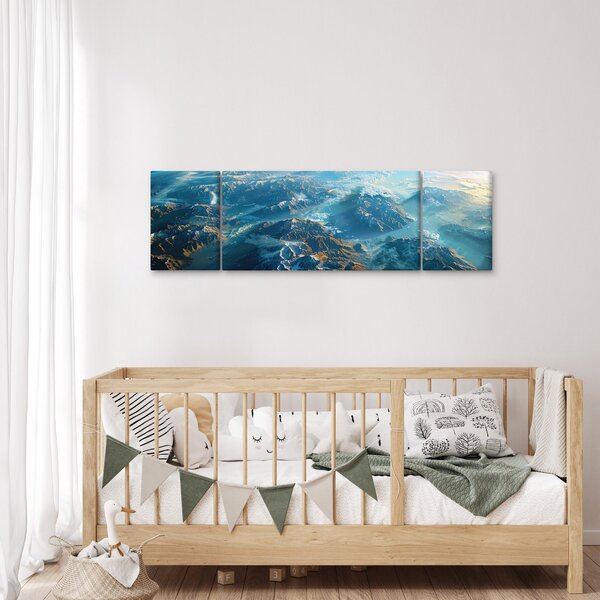 Obraz - Pohled z vesmíru (170x50 cm)
