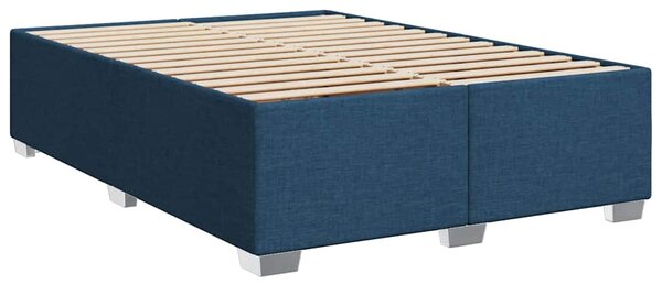 Box spring postel s matrací modrá 140x190 cm textil 3290482