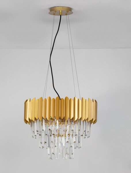 Designový lustr na lanku Magnolia 50 zlaté – Zlatá