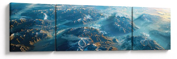 Obraz - Pohled z vesmíru (170x50 cm)
