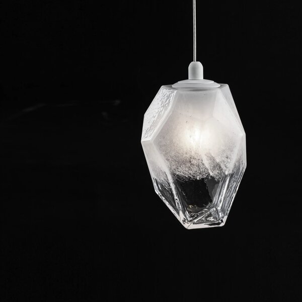 Retro lustr Ice 12 bílé – Bílá