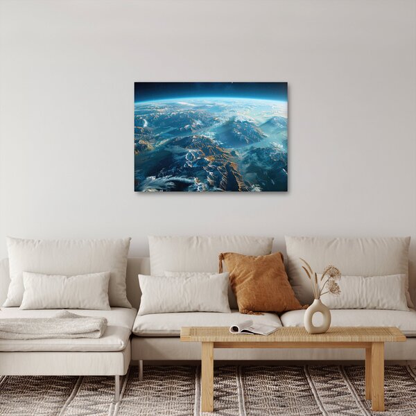 Obraz - Pohled z vesmíru (70x50 cm)