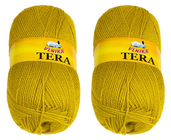 BELLATEX SET 2ks - Příze TERA Olivová 100g / 310 m