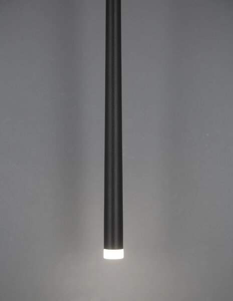 LED lustr Giono 8 zlaté – Černá
