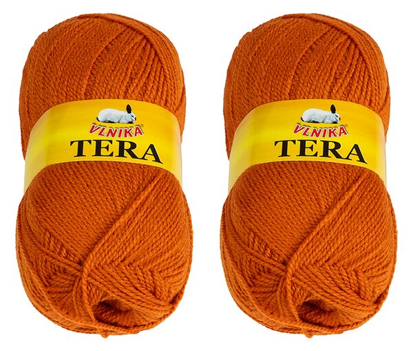BELLATEX SET 2ks - Příze TERA Oranžová 100g / 310 m