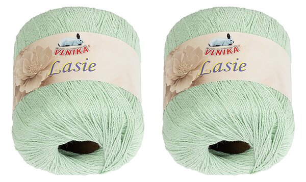 BELLATEX SET 2ks - Příze LASIE Mentolová 50g / 150 m