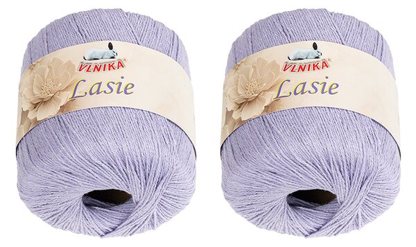 BELLATEX SET 2ks - Příze LASIE Fialová 50g / 150 m