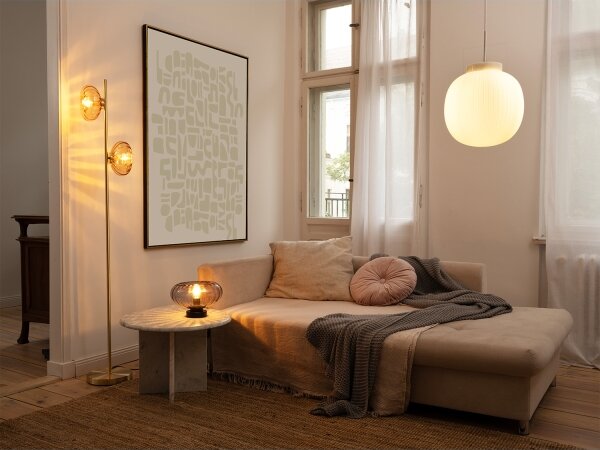 Osram - Stolní lampa DECOR SMOKE 1xE27/12W/230V černá/kouřová šedá