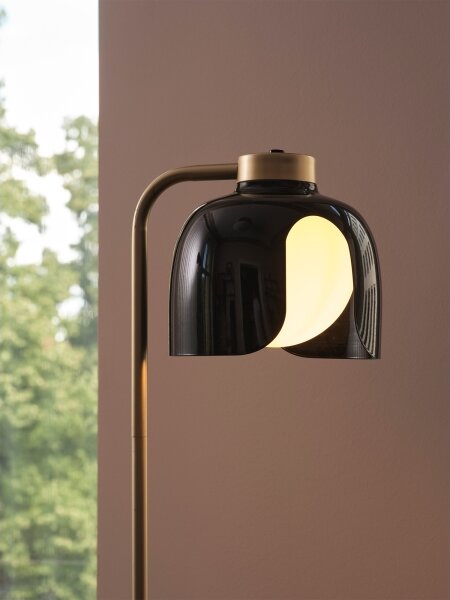 Osram - Stojací lampa DECOR COROLLE 1xE27/15W/230V černá/zlatá