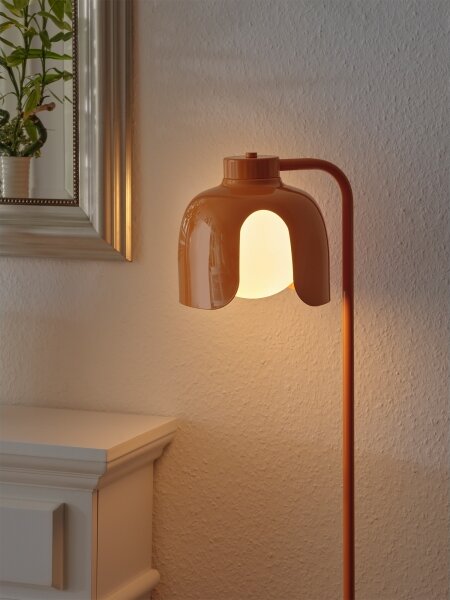 Osram - Stojací lampa DECOR COROLLE 1xE27/15W/230V oranžová