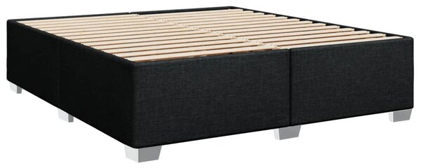 Box spring postel s matrací černá 180x200 cm textil 3290576