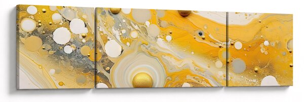 Obraz - Abstraktní pozadí se zlatým dekorem (170x50 cm)