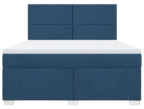 Box spring postel s matrací modrá 180x200 cm textil 3290566