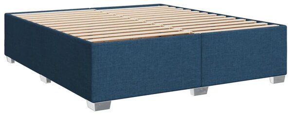 Box spring postel s matrací modrá 180x200 cm textil 3290566