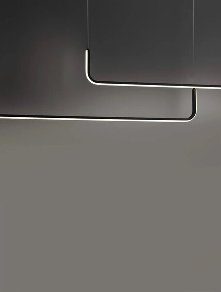 Designový lustr Strita černá