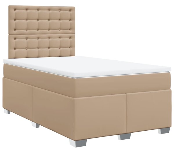 Box spring postel s matrací cappuccino 120x190 cm umělá kůže 3290715