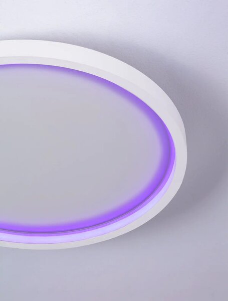 Moderní stropní svítidlo Chet RGB 39 s dálkovým ovládáním – 39 x 120 cm