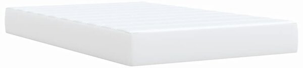 Box spring postel s matrací bílá 120x190 cm umělá kůže 3290713