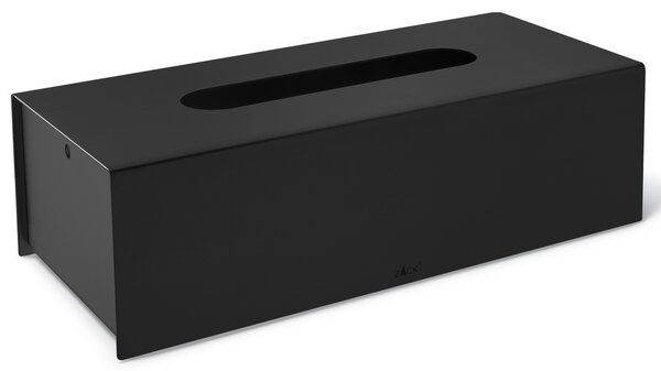 Box na kapesníky, černý práškový nerez, Puro ZACK