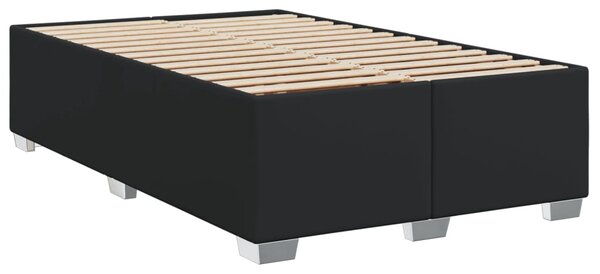 Box spring postel s matrací černá 120x190 cm umělá kůže 3290712