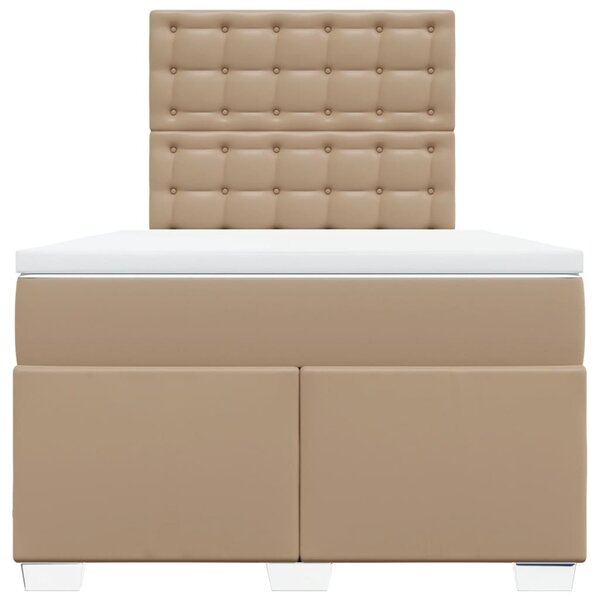 Box spring postel s matrací cappuccino 120x190 cm umělá kůže 3290715