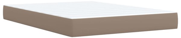 Box spring postel s matrací cappuccino 140x200 cm umělá kůže 3290727