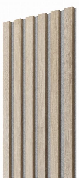 Akustický panel, Dub Sonoma, šedý filc, 30x275 cm